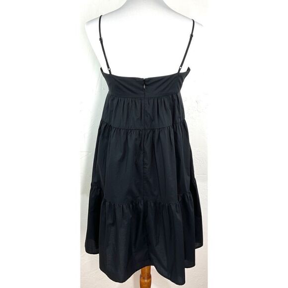 Levi’s Black Clea Cotton Tiered Sleeveless Babydoll Dress Small NWT - Picture 6 of 7